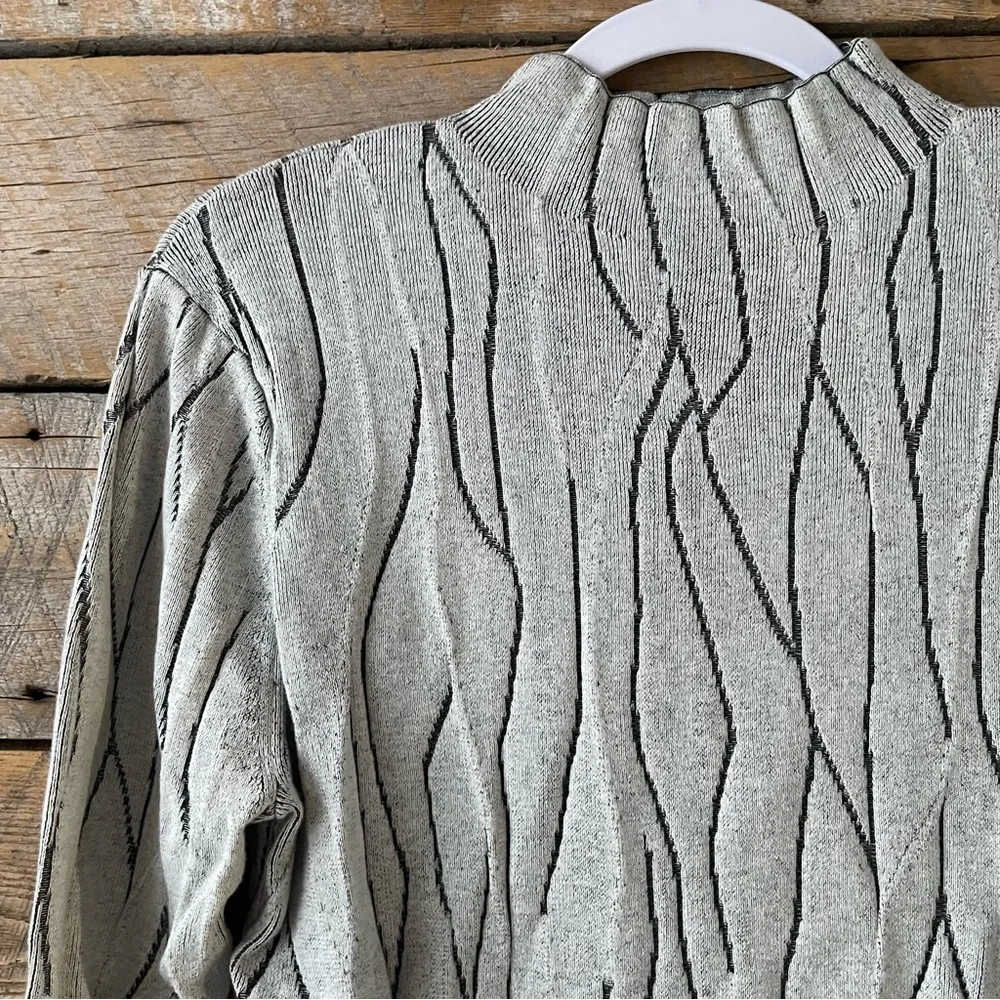 Nic + Zoe Women's Knit Sweater Tunic Mock Neck Long Sleeve Size XL New - Picture 2 of 13